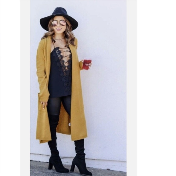 Zara relaxed fit duster trench coat cardigan lightweight  layering large - Picture 3 of 15